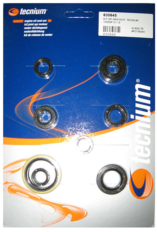 Tecnium Satz Motor-Simmerringe Yamaha YZ 250 F 2001-2006, Dichtungssatz