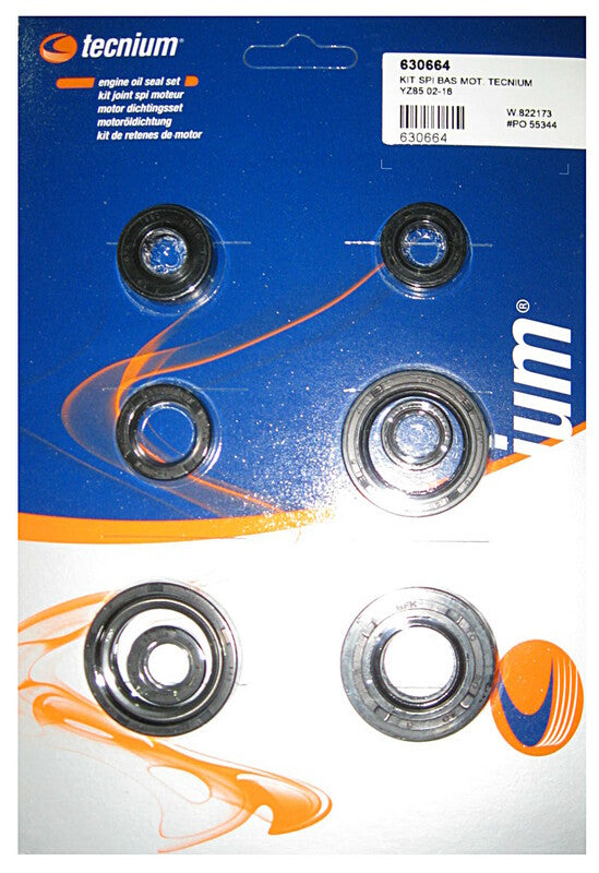 Tecnium Satz Motor-Simmerringe Yamaha YZ 85 2002-2018, Dichtungssatz