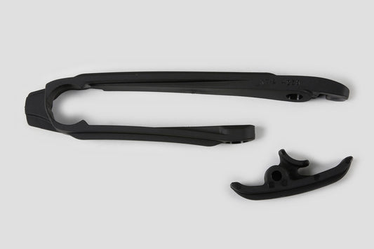 UFO Kit mit Schwingenschleifschutz + unterer Kettenschiene UFO schwarz KTM UF4035-001, Kettenschleifer