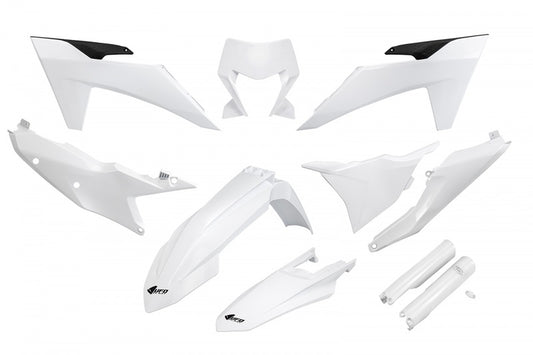 UFO Komplett-Plastik-Kit Weiss für KTM 150 EXC, Kunststoffteil