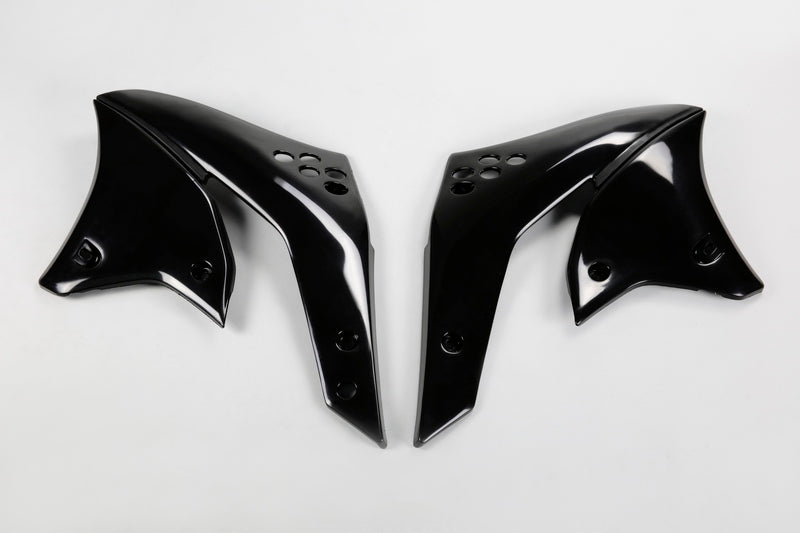 UFO Kühlerabdeckungen Kawasaki KXF250 '06-08 Schwarz, Kühlerschutz