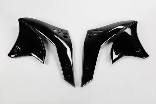 UFO Kühlerabdeckungen Kawasaki KXF250 '06-08 Schwarz, Kühlerschutz