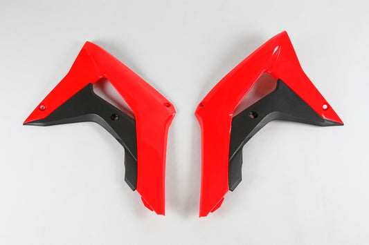 UFO Kühlerabdeckungen Originalfarbe 2017 Rot/Schwarz Honda CRF450R, Kühlerschutz