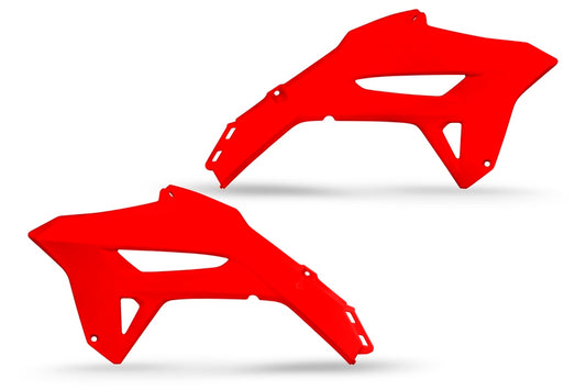 UFO Kühlerabdeckungen Rot Honda CRF 450 R, Kühlerschutz