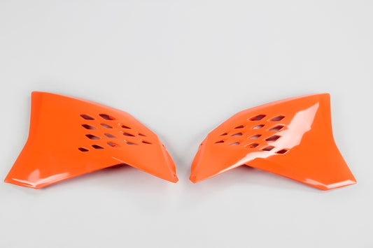 UFO Kühlerabdeckungen SX-SXF 07-08 EXC 08 Orange KTM 98-09, Kühlerschutz