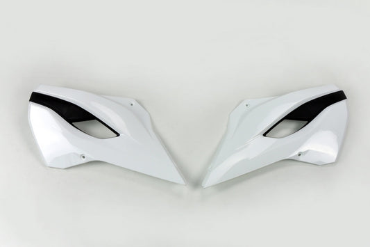 UFO Kühlerabdeckungen Weiß Husqvarna FC, FE, TC, TE 125 und mehr, Kühlerschutz