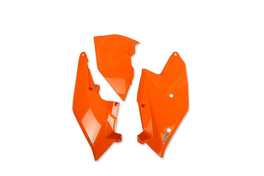 UFO Seitenverkleidungen + Luftfilterkastendeckel Orange für KTM 125 EXC, UF4062-127, Kunststoffteil
