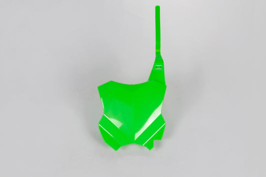 UFO Startnummernschild vorne Grün Kawasaki KX450F, Startnummerntafel