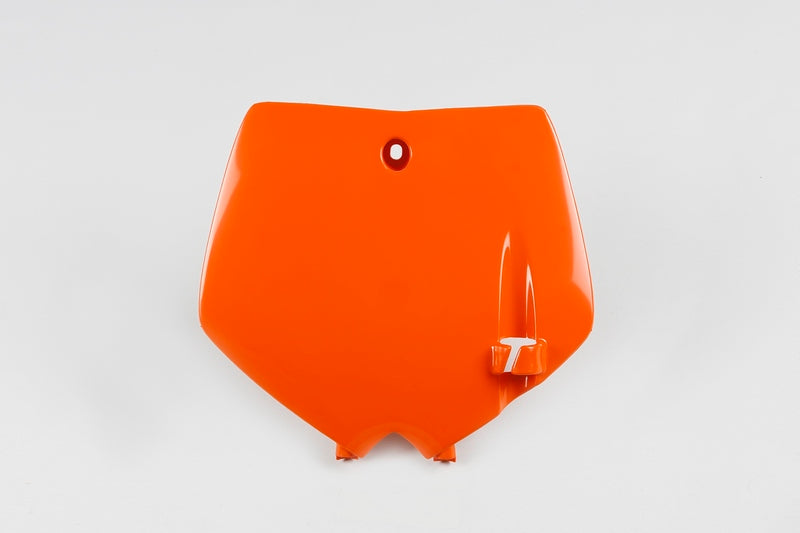 UFO Startnummernschild vorne KTM Orange für KTM 65 SX, UF3071-127, Startnummerntafel