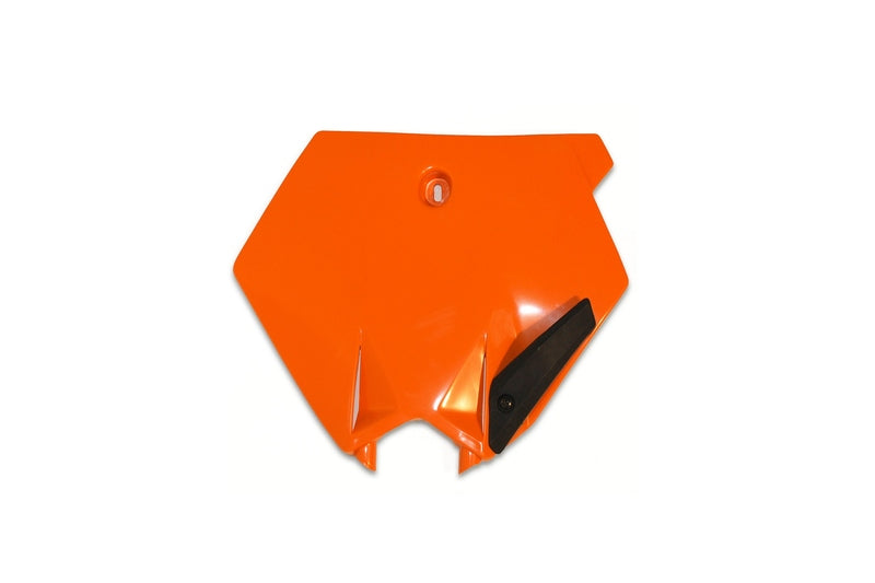 UFO Startnummernschild vorne KTM Orange für KTM 85 SX, Startnummerntafel