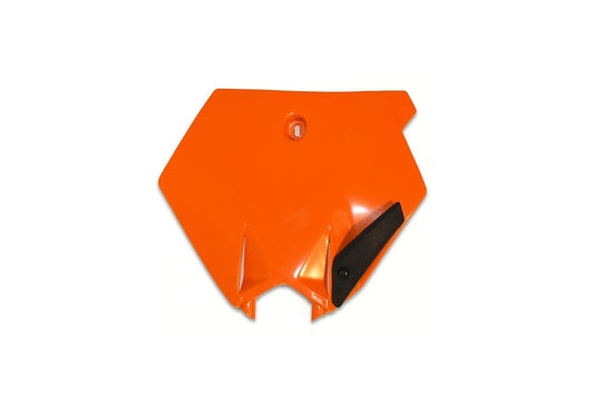 UFO Startnummernschild vorne KTM Orange für KTM 85 SX, Startnummerntafel