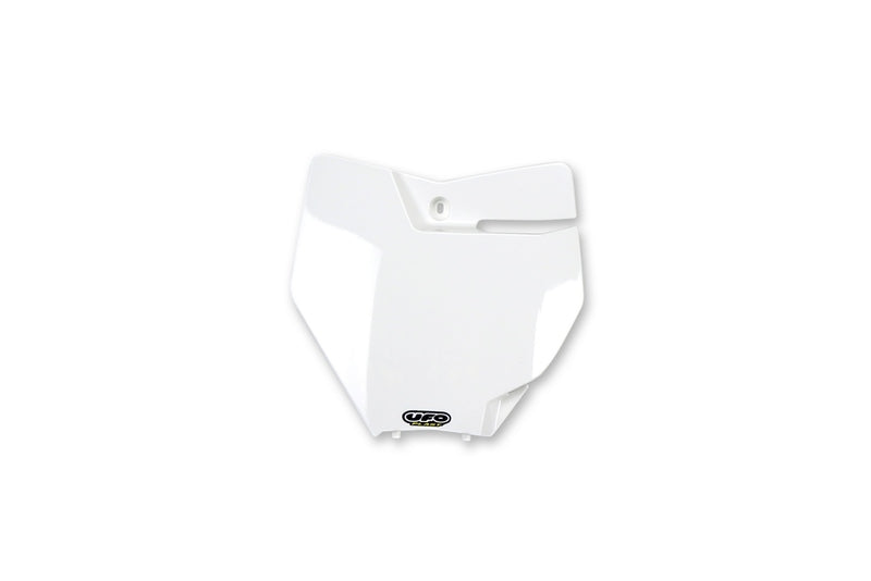 UFO Startnummernschild vorne weiß KTMSX125/150 & SX-F, Startnummerntafel