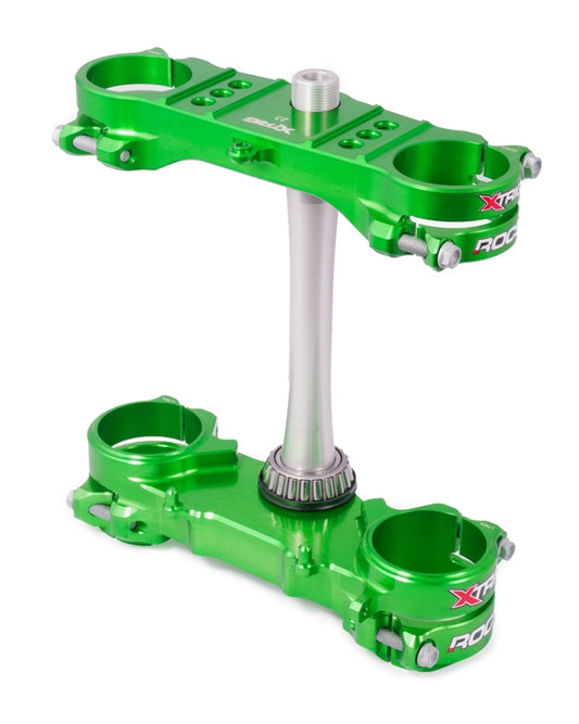 Xtrig ROCS Tech Gabelbrücke Dreifachklemmung Grün 23mm Offset - 40301007